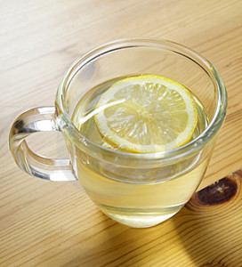 Warm water with lemon (and maybe ACV too!)